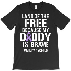 military child month purple up free brave dad pride t shirt T-Shirt | Artistshot