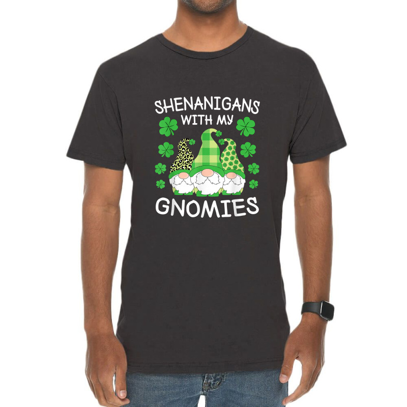 Shenanigans With My Gnomies St. Patricks Day Gnomes Irish Vintage T-shirt | Artistshot