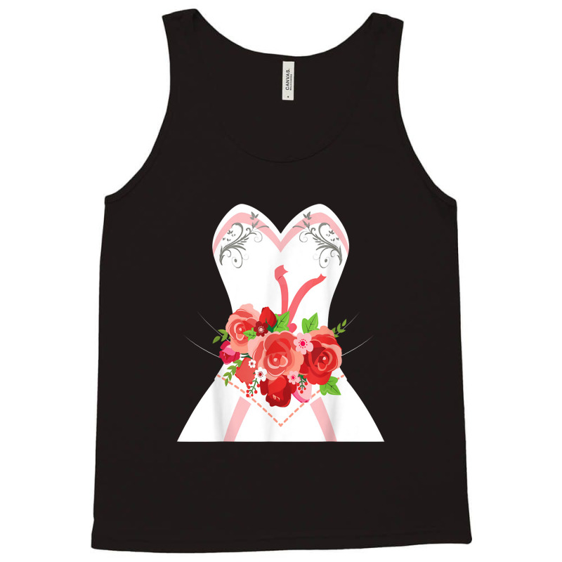 Simple Wedding Dress For Bridal Showers Gift Tank Top | Artistshot