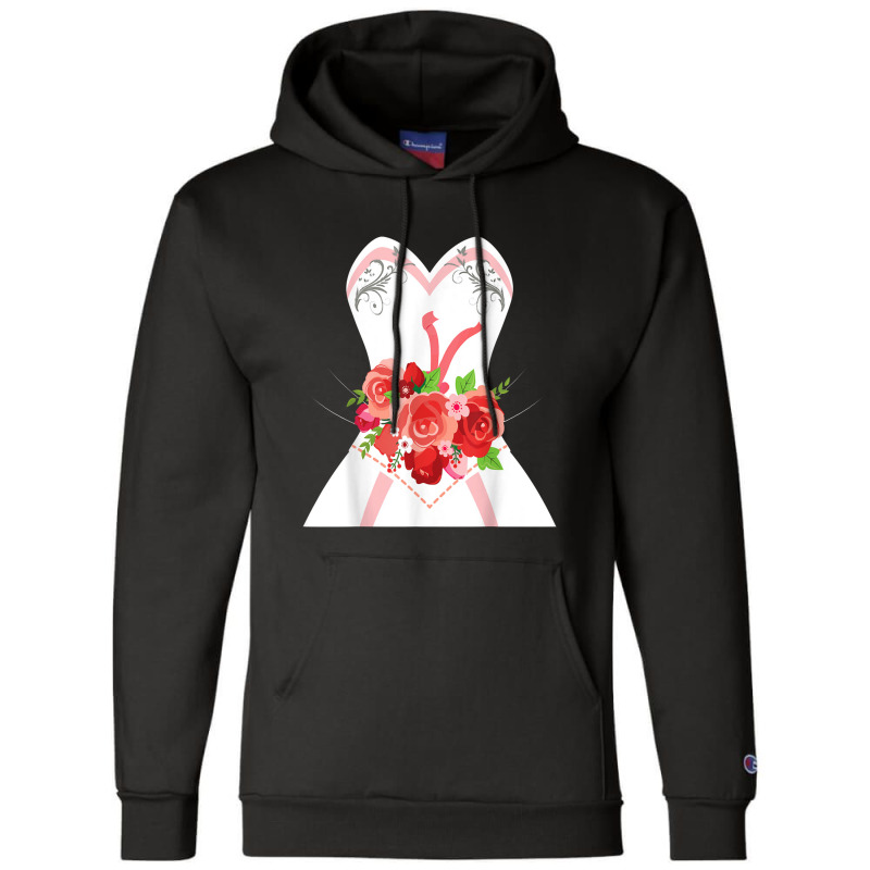 Simple Wedding Dress For Bridal Showers Gift Champion Hoodie | Artistshot