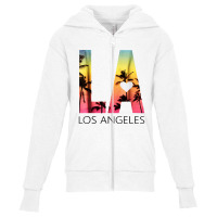 Los Angeles T Shirt Sunset La Youth Zipper Hoodie | Artistshot