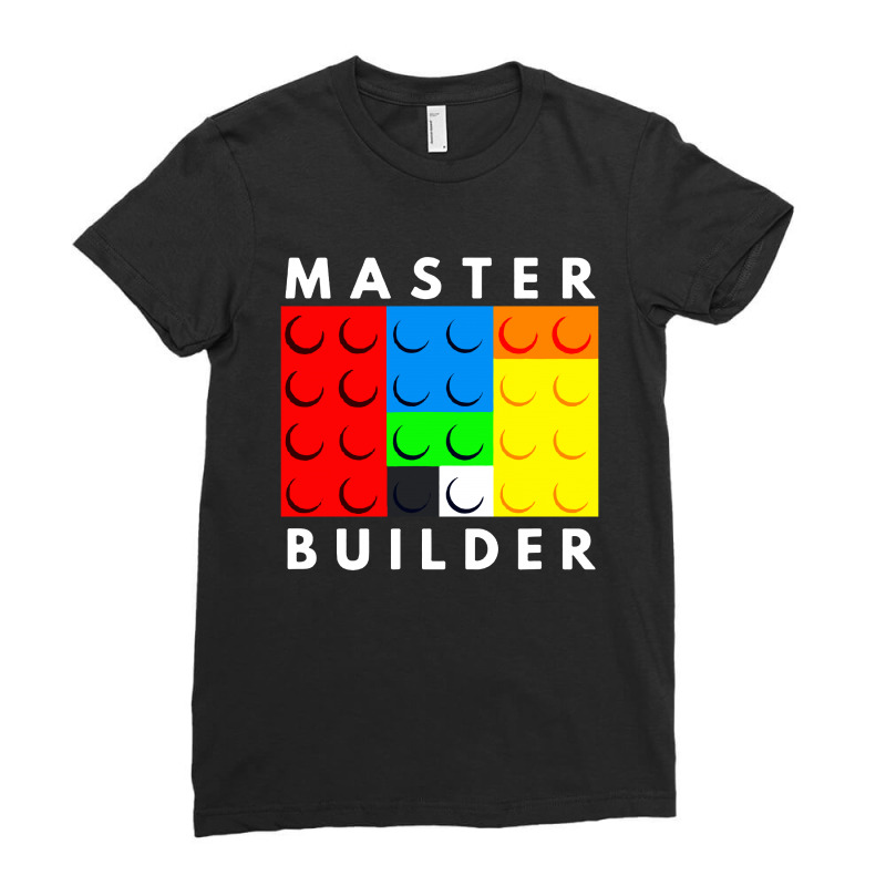 Master Builder Building Blocks Brick Builders Ladies Fitted T-Shirt by mirazjason | Artistshot