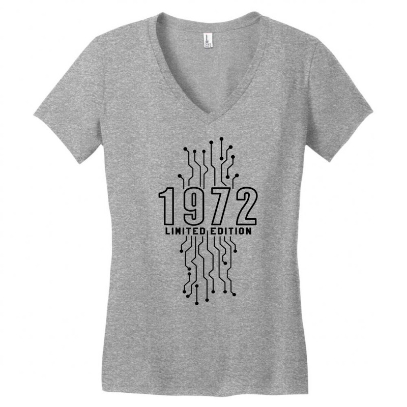 Birthday Year 1972 Limited Edition Gaming Gift Nerd Computer T Shirt Women's V-Neck T-Shirt by TappanSajan | Artistshot