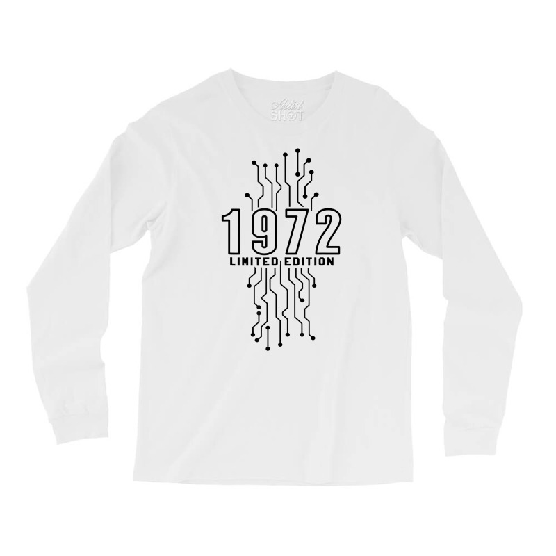 Birthday Year 1972 Limited Edition Gaming Gift Nerd Computer T Shirt Long Sleeve Shirts by TappanSajan | Artistshot