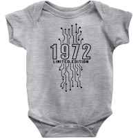 Birthday Year 1972 Limited Edition Gaming Gift Nerd Computer T Shirt Baby Bodysuit | Artistshot