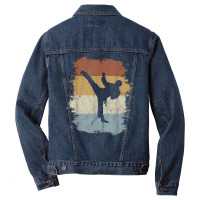 Yeop Chagi 80s Retro Taekwondo Side Kick Silhouette T Shirt Men Denim Jacket | Artistshot