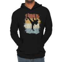 Yeop Chagi 80s Retro Taekwondo Side Kick Silhouette T Shirt Lightweight Hoodie | Artistshot