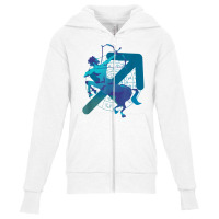 Zodiac Sagittarius Gradient Sign Symbol Astrology T Shirt Youth Zipper Hoodie | Artistshot