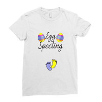 Somebunny Is Eggspecting Bunny Ears Easter Pregnancy Reveal Ladies Fitted T-shirt | Artistshot