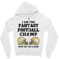 Mens Proud Football Champ Zipper Hoodie | Artistshot