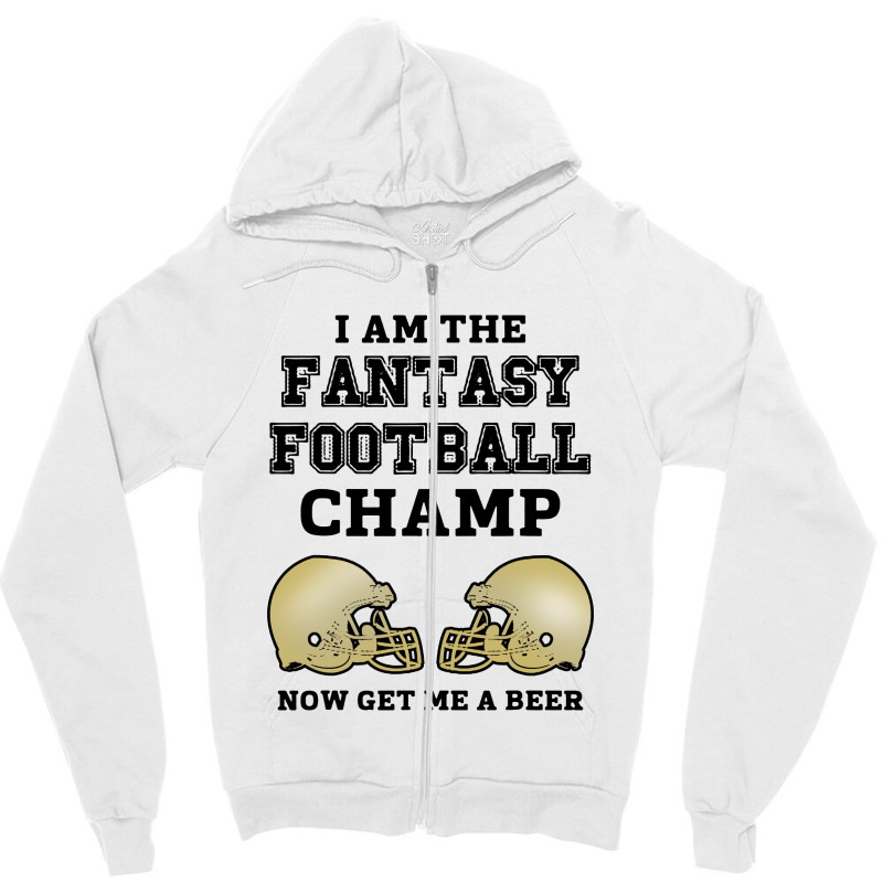 Mens Proud Football Champ Zipper Hoodie by mirazjason | Artistshot