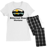 Bitterroot River Montana Mt City State Tourist Souvenir Gift T Shirt Women's Pajamas Set | Artistshot