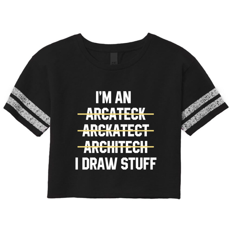 Funny Architect  - Jobs Gift Occupation Scorecard Crop Tee by Diogo Calheiros | Artistshot