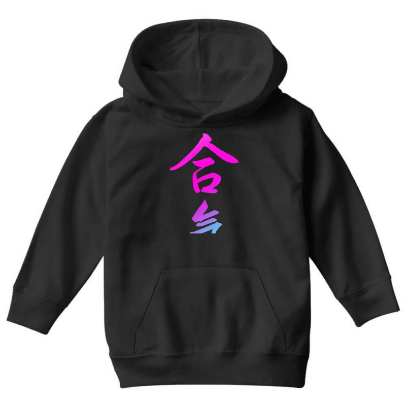 Aikido Kanji Red Art T Shirt Youth Hoodie | Artistshot