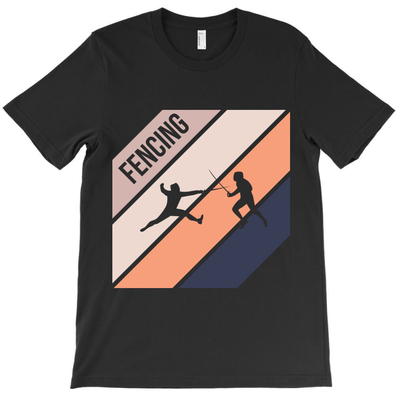 Fencing Silhouette Sport Activity Vector Graphic T-shirt | Artistshot