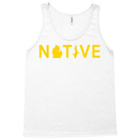 Native Michigander Ann Arbor Blue Yellow Sports Fan T Shirt Tank Top | Artistshot