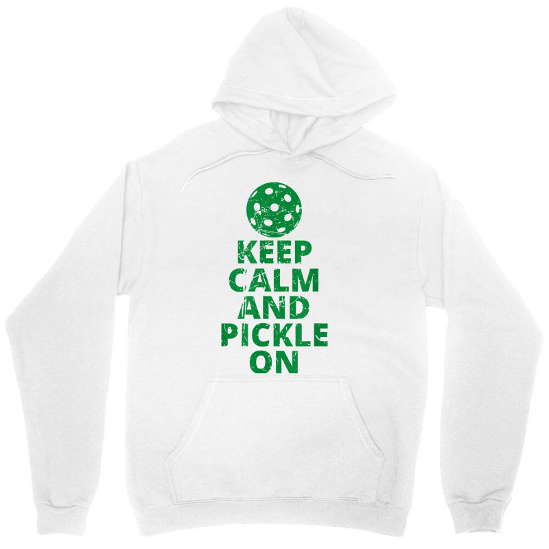 Keep Calm And Pickle On Pickleball T Shirt Unisex Hoodie by lorebrend | Artistshot