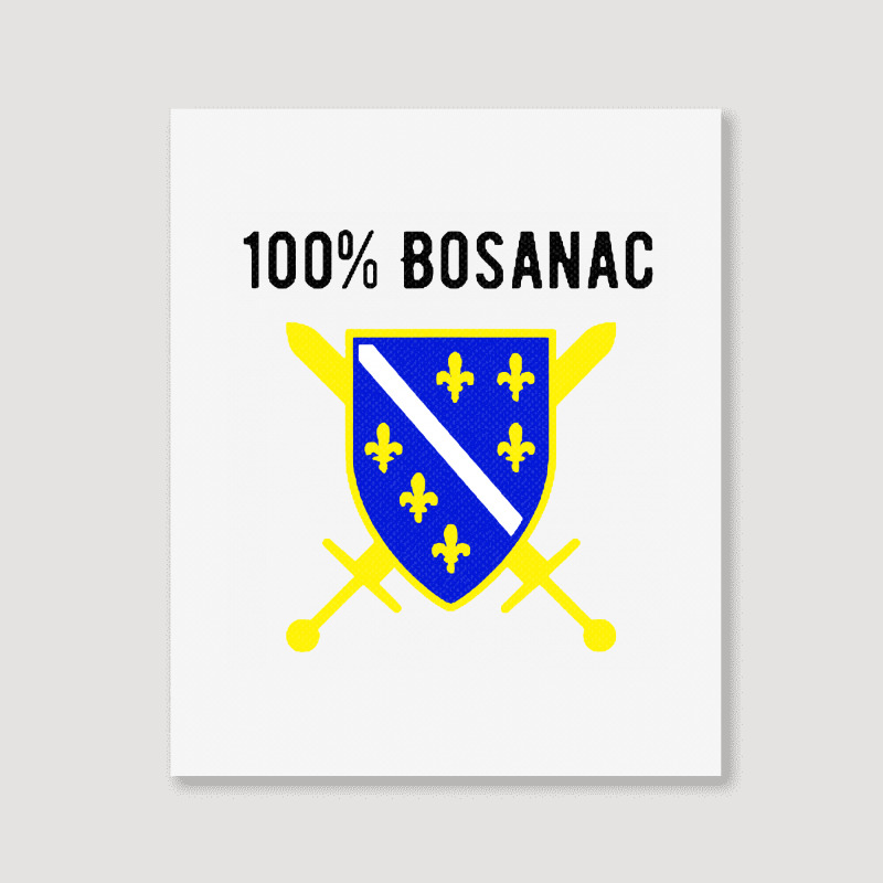 Custom Bosnien Herzegowina Flagge Portrait Canvas Print By Mostwanted -  Artistshot
