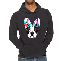 Boston Terrier Easter Bunny Ears Funny Boys Vintage Hoodie | Artistshot