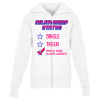 Funny Relationship Status Mentally Dating An Anime Character T Shirt Youth Zipper Hoodie | Artistshot