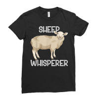 Funny Sheep Whisperer Farm Animal Farmer Farming Sheep T Shirt Ladies Fitted T-shirt | Artistshot