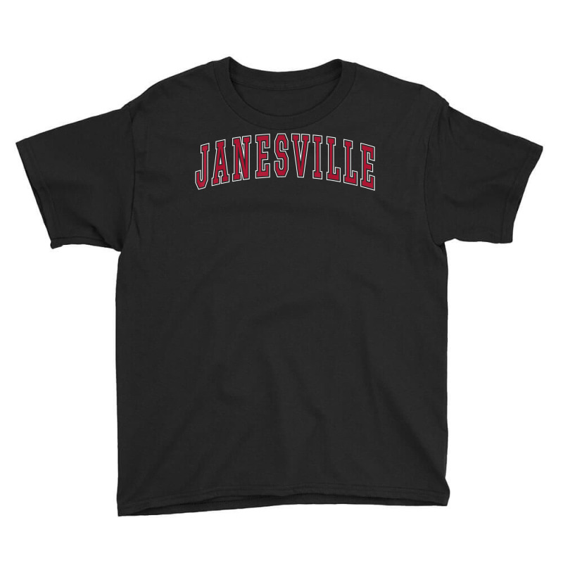 Janesville Wisconsin Souvenir Sport College Style Text T Shirt Youth Tee by abrellkfhanog8 | Artistshot