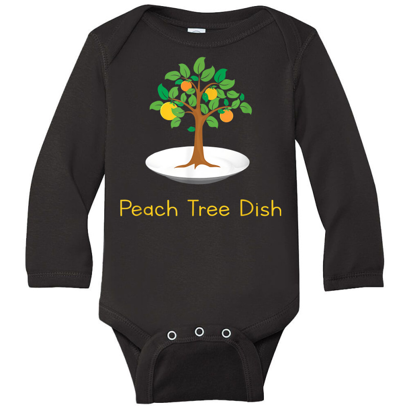 Peach Tree Dish Sarcastic Witty Humor Petri Dish T Shirt Long Sleeve Baby Bodysuit by ReagerAero | Artistshot