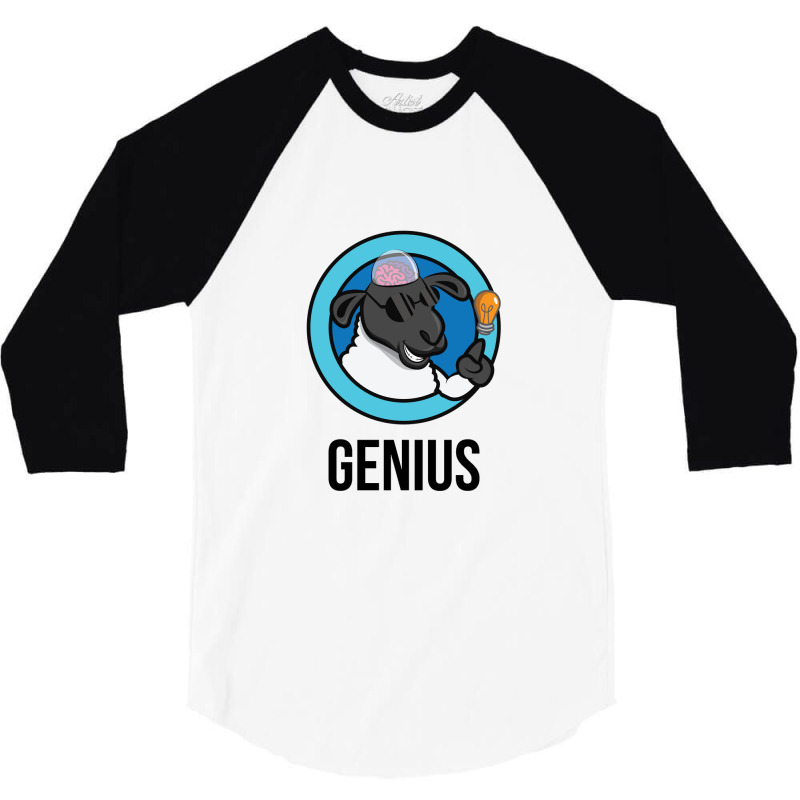 Genius Sheep 3/4 Sleeve Shirt by s4rt4 | Artistshot