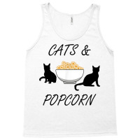 Popcorn And Cats Cute Kitty Pop Corn Eating T Shirt Tank Top | Artistshot