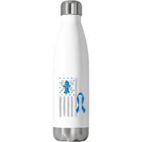 Firefighter Fireman Diabetes Awareness Diabetes Type 1 Gift 54 Firefig Stainless Steel Water Bottle | Artistshot