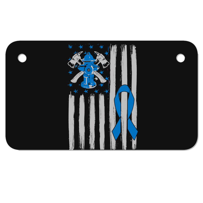 Firefighter Fireman Diabetes Awareness Diabetes Type 1 Gift 54 Firefig Motorcycle License Plate by circularflap | Artistshot