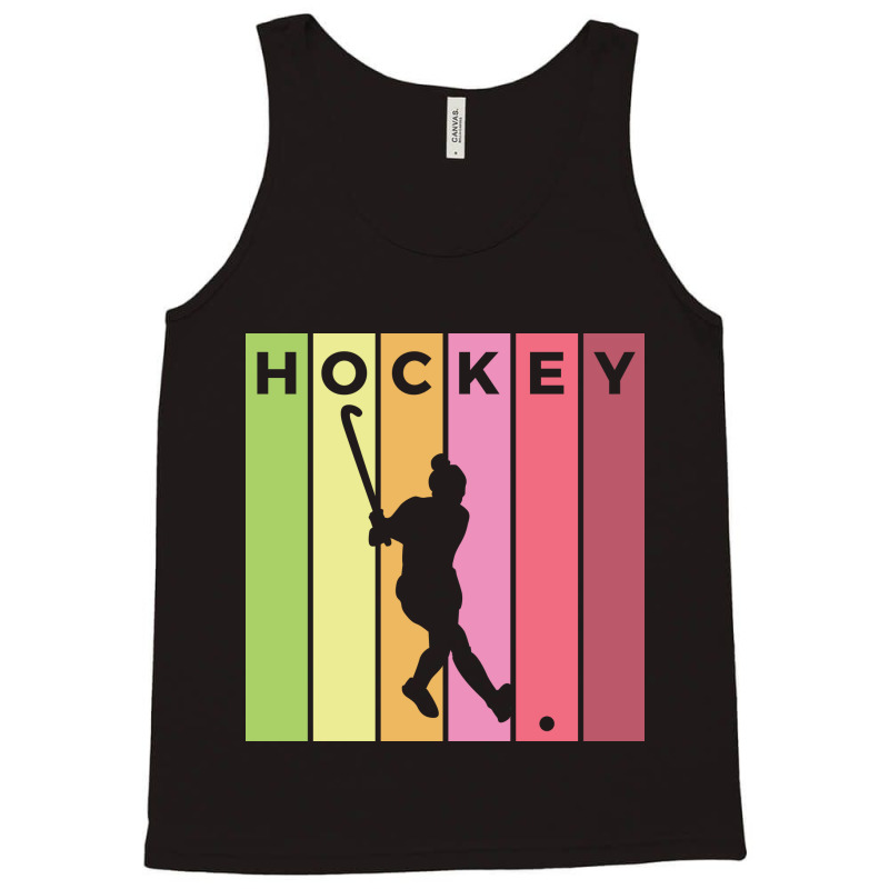 Hockey Silhouette Sport Activity Vector Graphic Tank Top | Artistshot