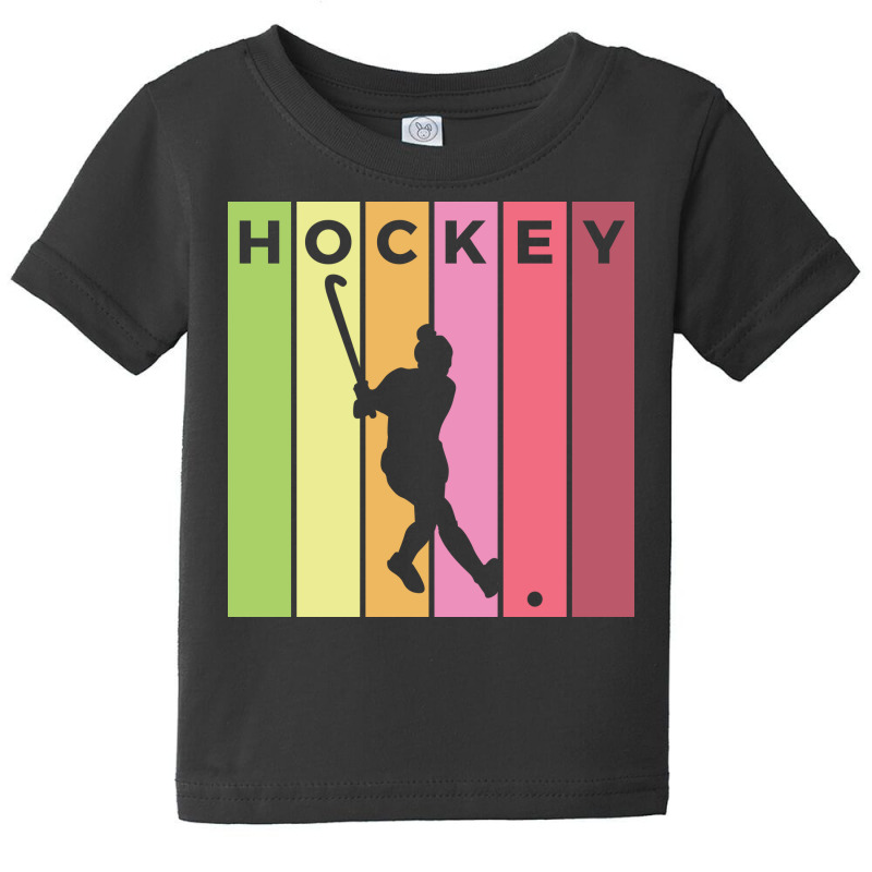 Hockey Silhouette Sport Activity Vector Graphic Baby Tee | Artistshot