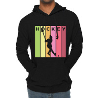 Hockey Silhouette Sport Activity Vector Graphic Lightweight Hoodie | Artistshot