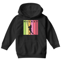 Hockey Silhouette Sport Activity Vector Graphic Youth Hoodie | Artistshot