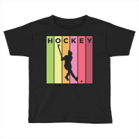 Hockey Silhouette Sport Activity Vector Graphic Toddler T-shirt | Artistshot