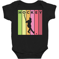 Hockey Silhouette Sport Activity Vector Graphic Baby Bodysuit | Artistshot