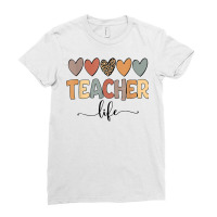 Teacher Life Is A Work Of Heart Men Women Teacher T Shirt Ladies Fitted T-shirt | Artistshot