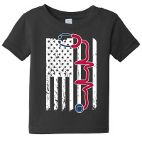 Patriotic American Registered Nurse Usa Flag 4th Of July T Shirt Baby Tee | Artistshot