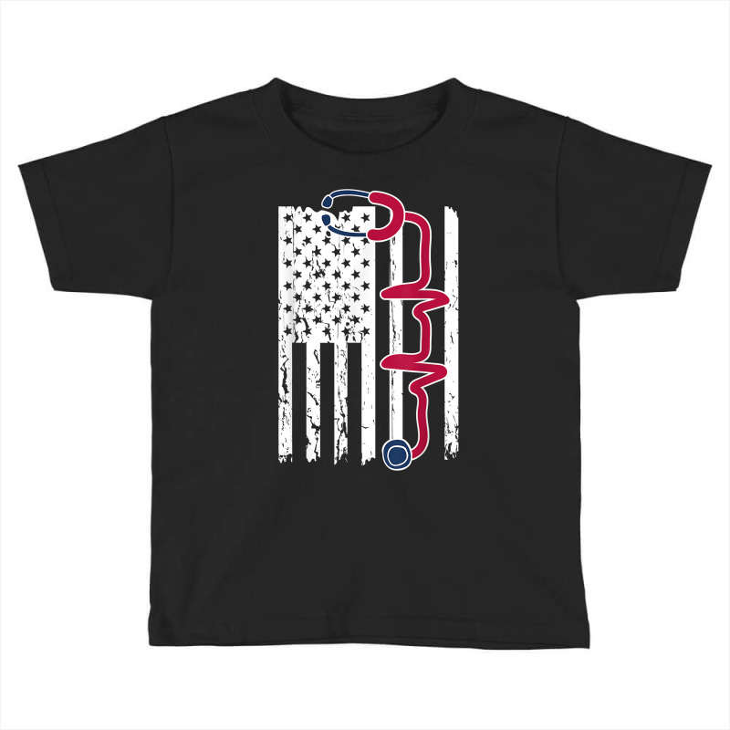 Patriotic American Registered Nurse Usa Flag 4th Of July T Shirt Toddler T-shirt | Artistshot