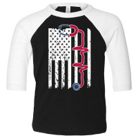 Patriotic American Registered Nurse Usa Flag 4th Of July T Shirt Toddler 3/4 Sleeve Tee | Artistshot