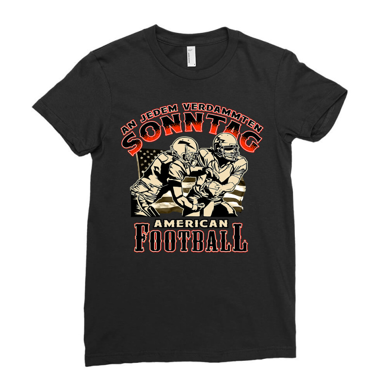 Football An Jedem Verdammten Sunday Player Ladies Fitted T-Shirt by circularflap | Artistshot