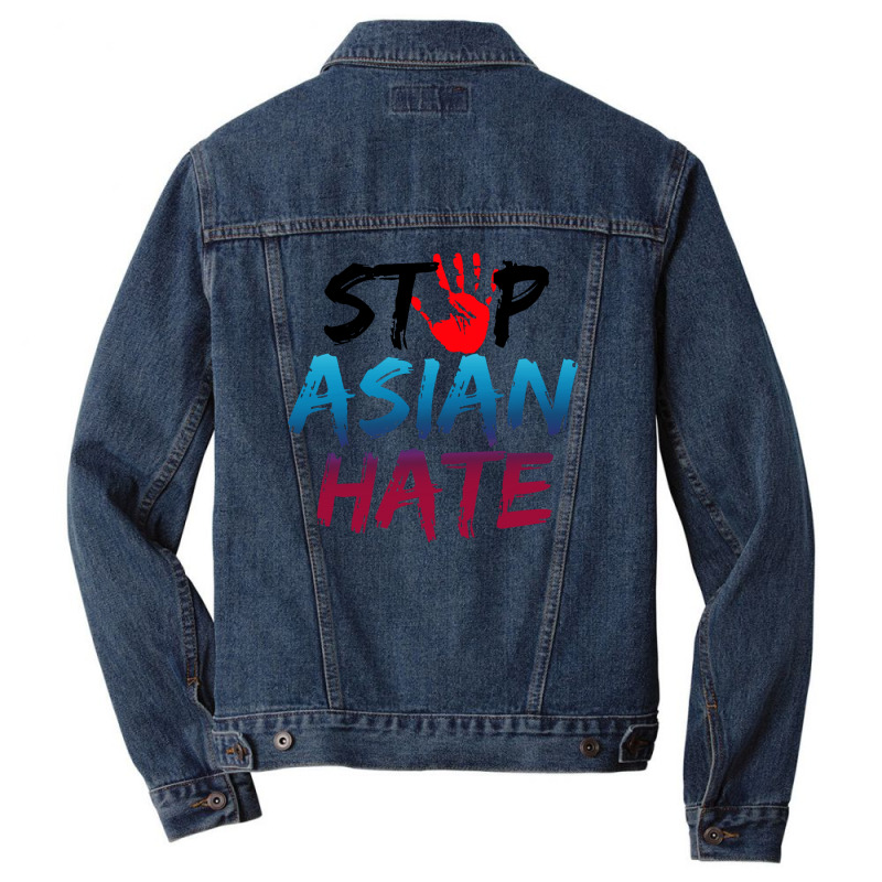 Stop Asian Hate   Asian Lives Matter Men Denim Jacket | Artistshot