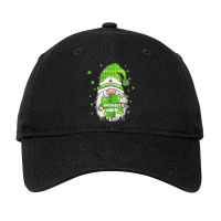 Funny Gnome With Shamrock Oncology Nurse St Patricks Day T Shirt Adjustable Cap | Artistshot