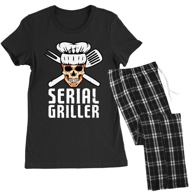 Serial Griller Bbq Distressed Women's Pajamas Set by mirazjason | Artistshot