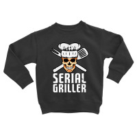 Serial Griller Bbq Distressed Toddler Sweatshirt | Artistshot