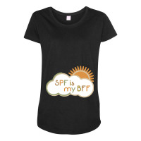 Spf Is My Bff Maternity Scoop Neck T-shirt | Artistshot