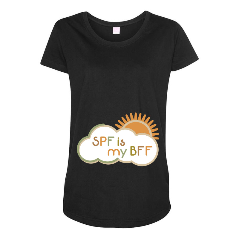 Spf Is My Bff Maternity Scoop Neck T-shirt | Artistshot