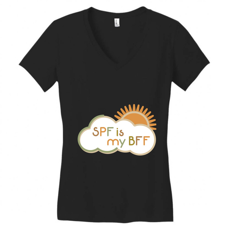 Spf Is My Bff Women's V-neck T-shirt | Artistshot