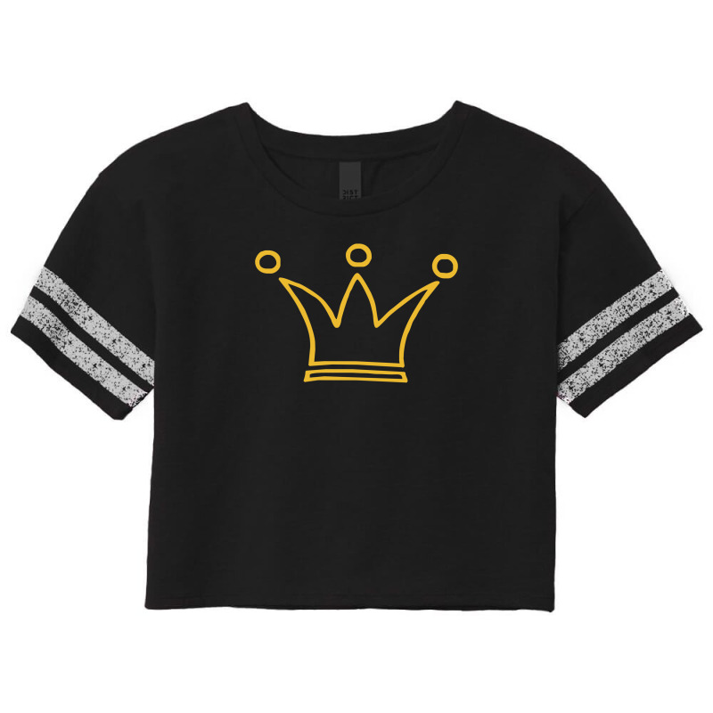 Crown Outline Scorecard Crop Tee by Dony_store | Artistshot